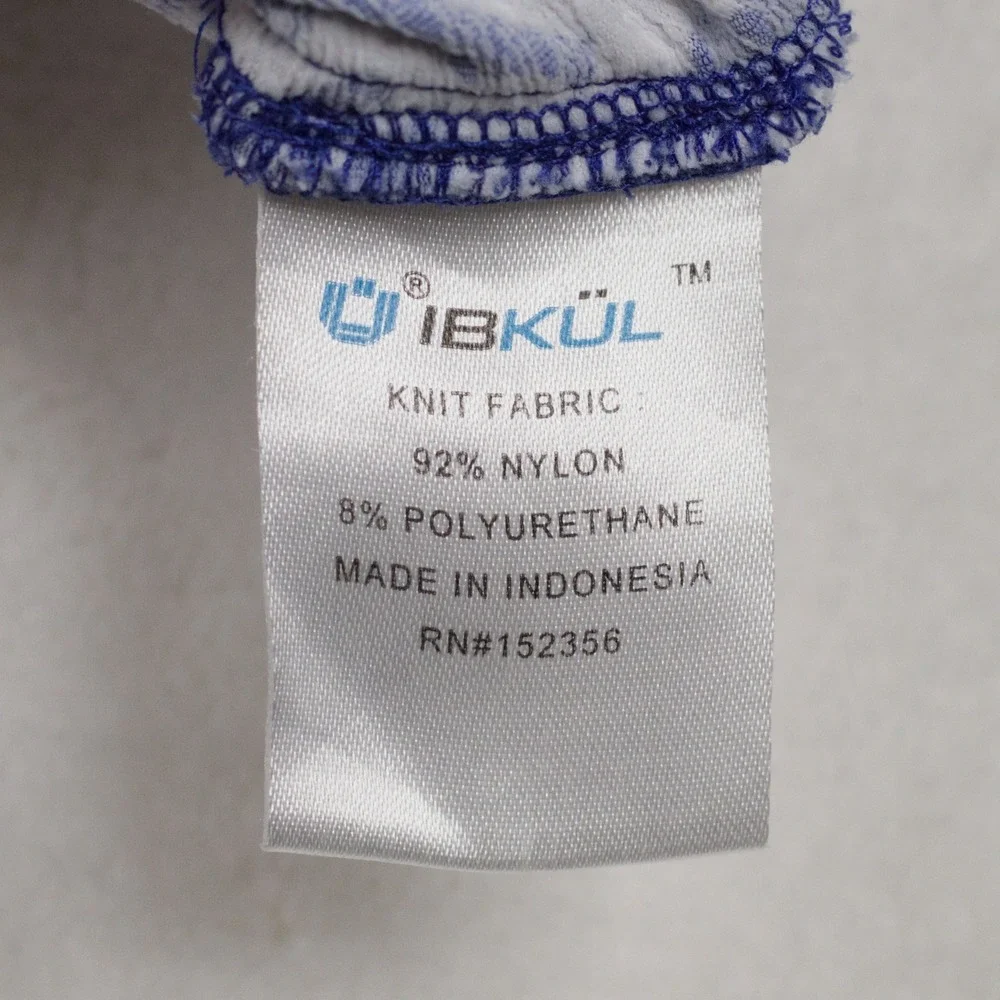 IBKÜL Geometric Print‎ Athletic Golf Tennis Pickleball Skort Blue White Sz S